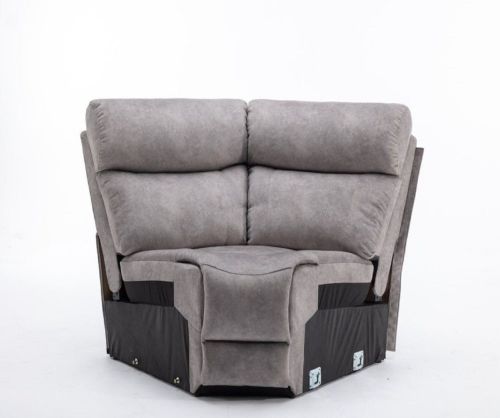Seville Silver Fabric Recliner Wedge Corner Unit