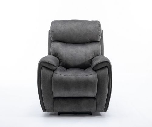 Seville Black Fabric Recliner Armchair