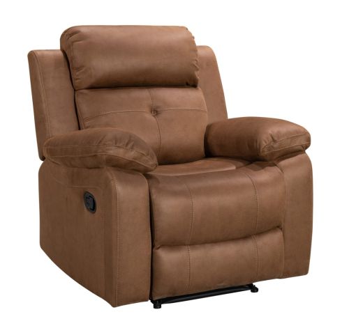 York Chestnut Fabric Recliner Chair 