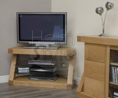 Homestyle GB Z Oak Designer Corner TV Unit