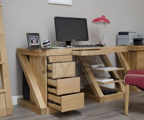Homestyle GB Z Oak Designer Large Computer Desk