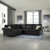 MNS Oakland Leather Suite - Corner Black