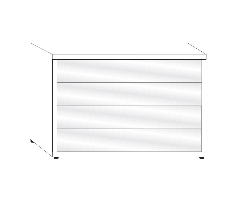 Wiemann Kansas 4 Drawer Chest - W 60cm