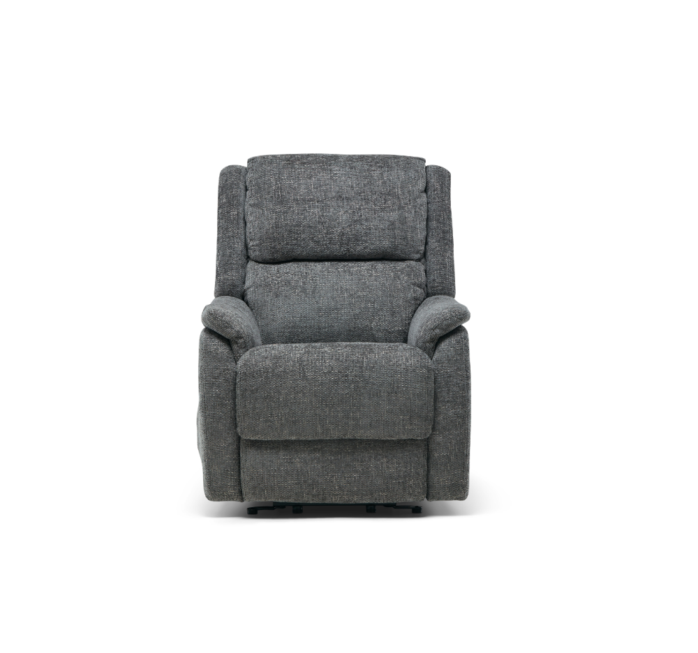 Palermo Graphite Fabric Lift and Rise Recliner Chair 