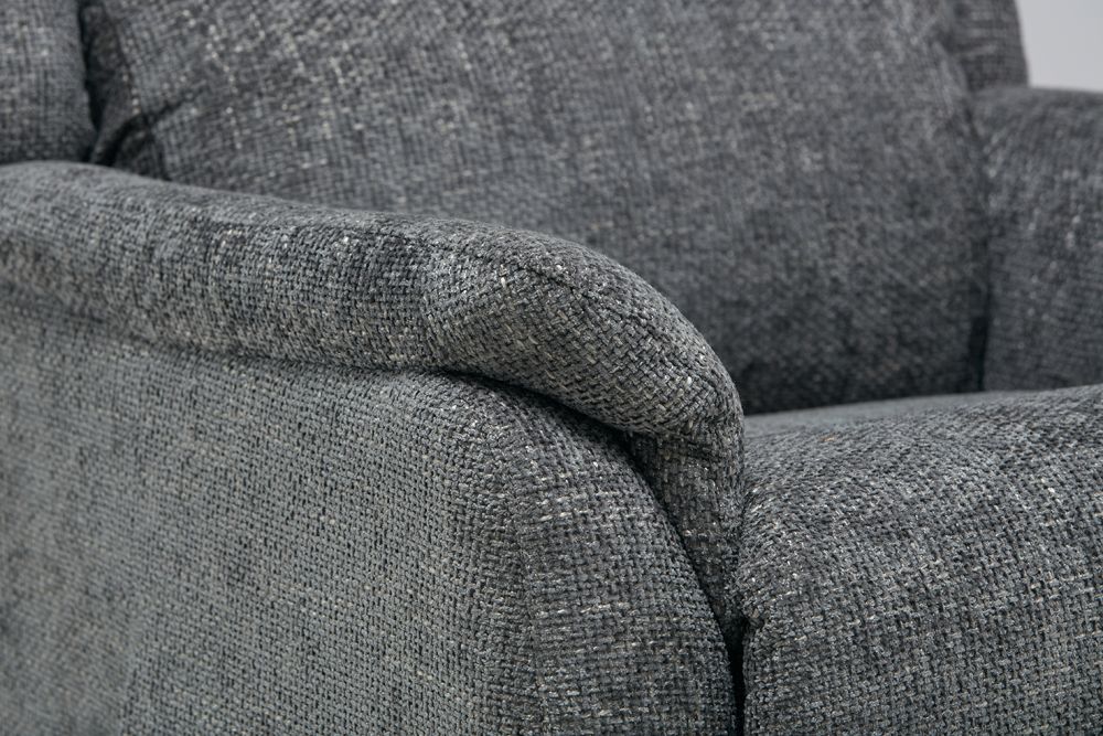 Palermo Graphite Fabric Lift and Rise Recliner Chair 