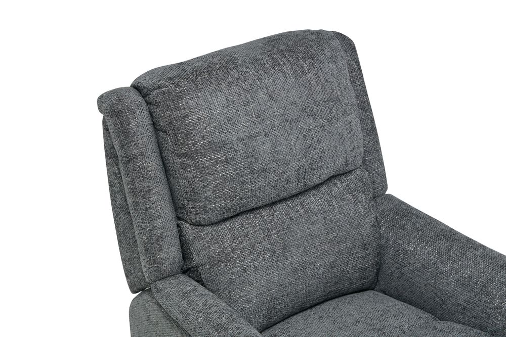 Palermo Graphite Fabric Lift and Rise Recliner Chair 