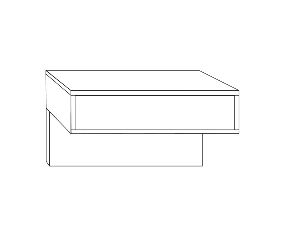 Wiemann Brussels 1 Drawer Bedside Cabinet