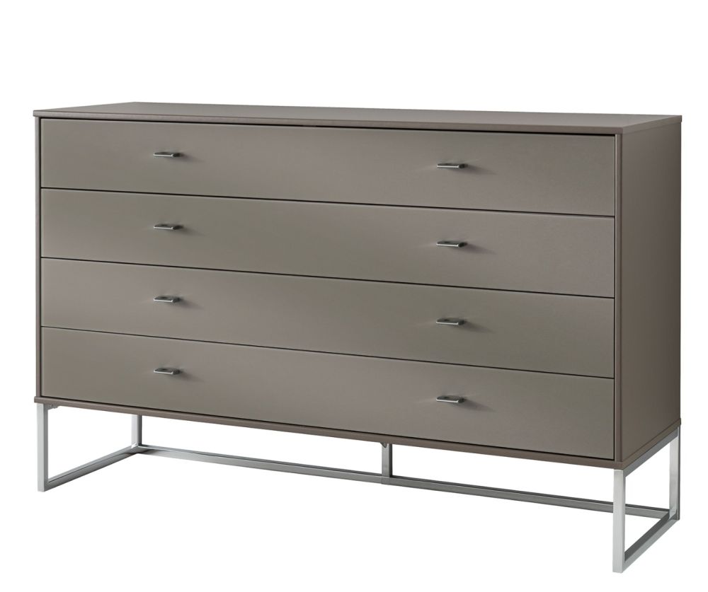 Wiemann Vip Vigo Glass Havana 4 Drawer Chest
