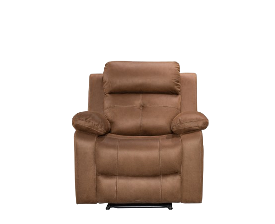 York Chestnut Fabric Recliner 3+1+1 Sofa Set