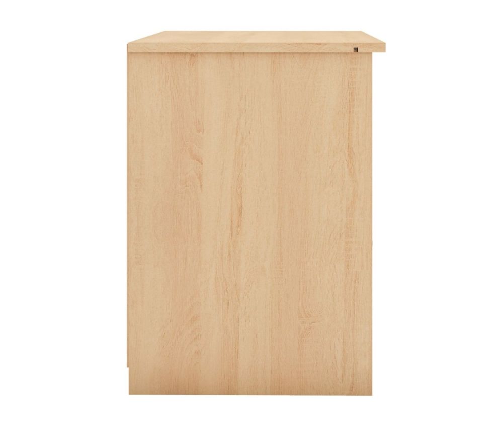 Seconique Furniture Nevada Sonoma Oak Effect 1 Sliding Door 1 Drawer Bedside Cabinet