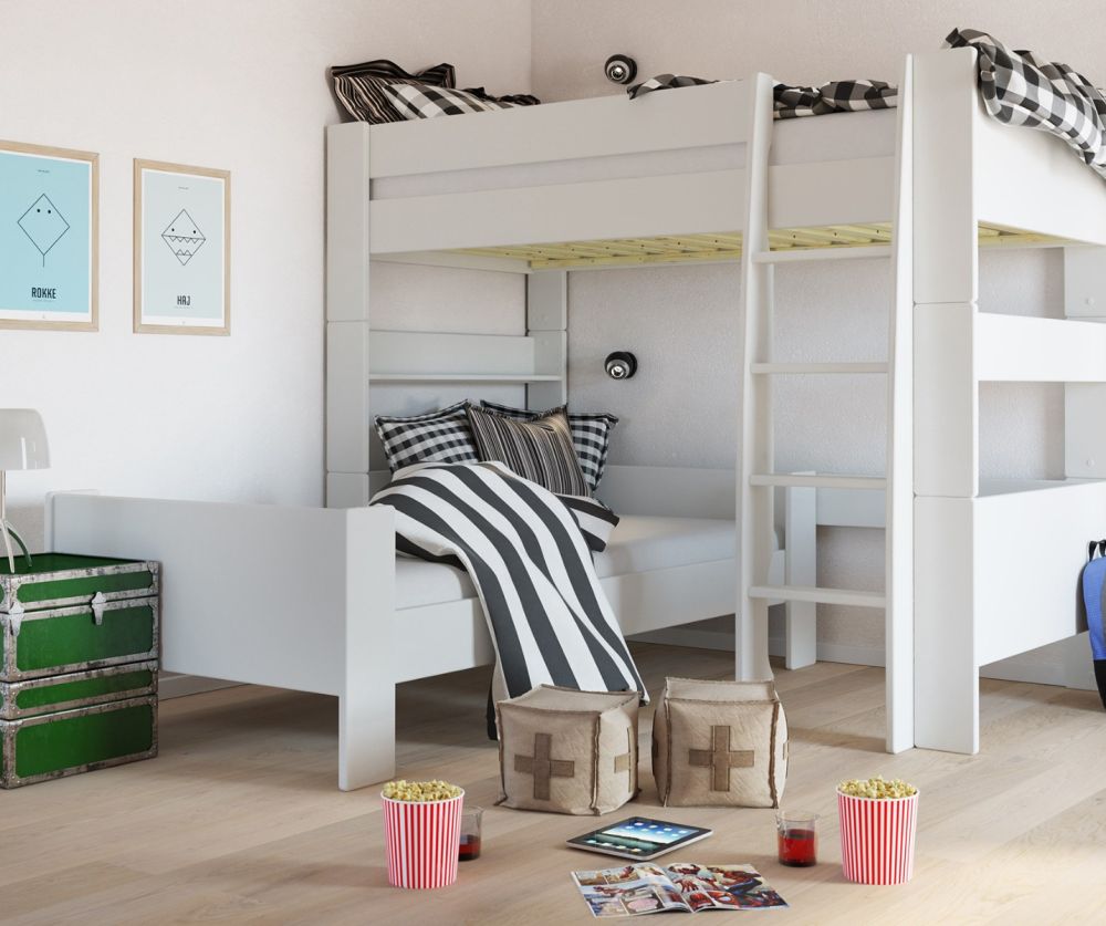 FTG Steen for Kids White Single Bed