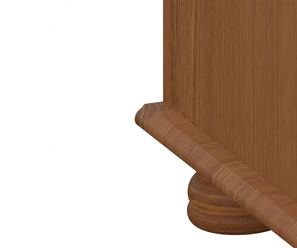 FTG Richmond Pine 3 Drawer Bedside Cabinet