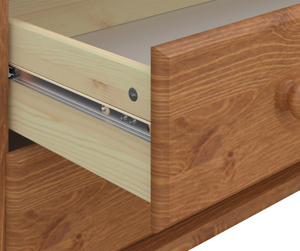 FTG Richmond Pine 3 Drawer Bedside Cabinet