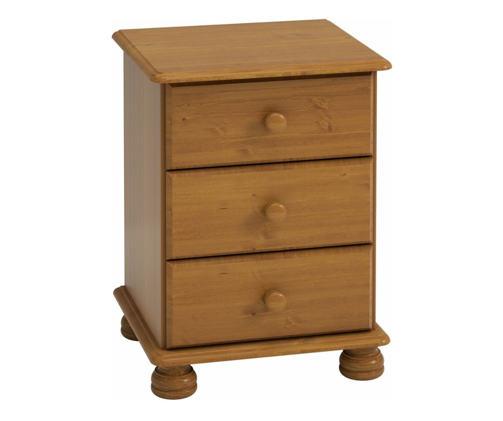FTG Richmond Pine 3 Drawer Bedside Cabinet