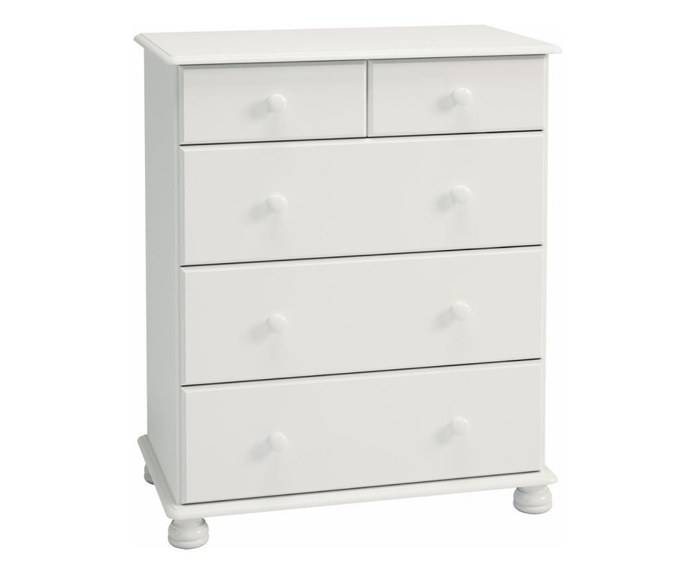 FTG Richmond White 2+3 Deep Drawer Chest