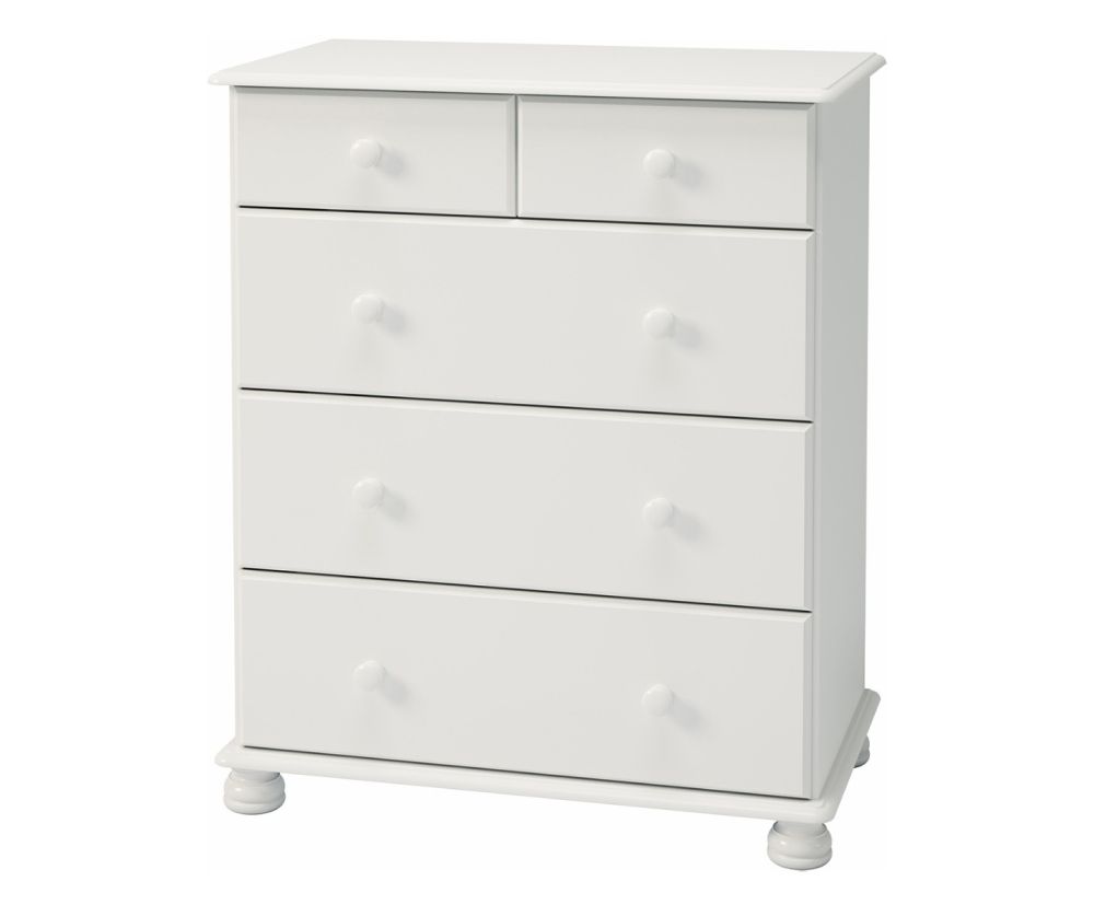 FTG Richmond White 2+3 Deep Drawer Chest