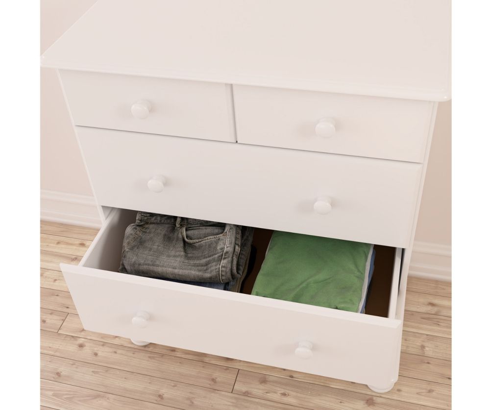 FTG Richmond White 2+3 Deep Drawer Chest