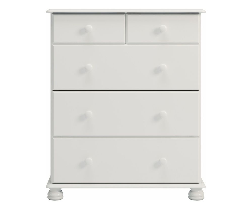 FTG Richmond White 2+3 Deep Drawer Chest