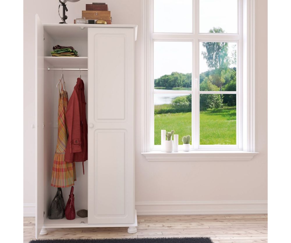 FTG Richmond Off White 2 Door Wardrobe