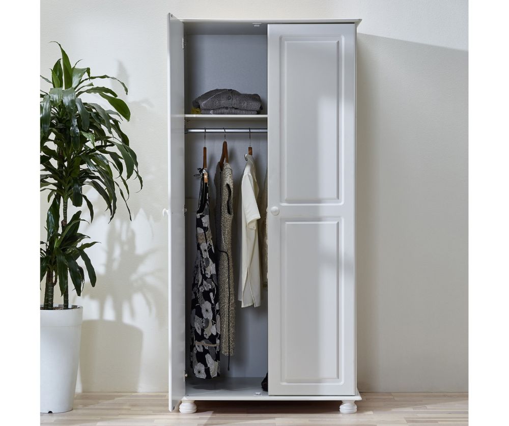 FTG Richmond Off White 2 Door Wardrobe