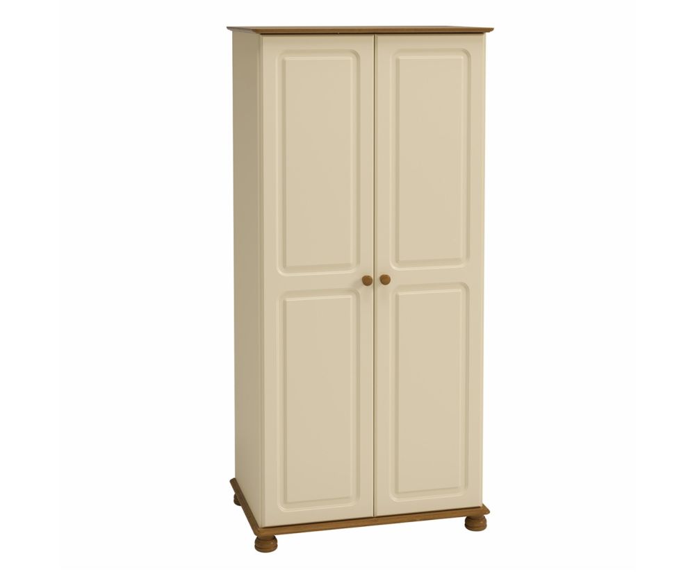 FTG Richmond Cream and Pine 2 Door Wardrobe