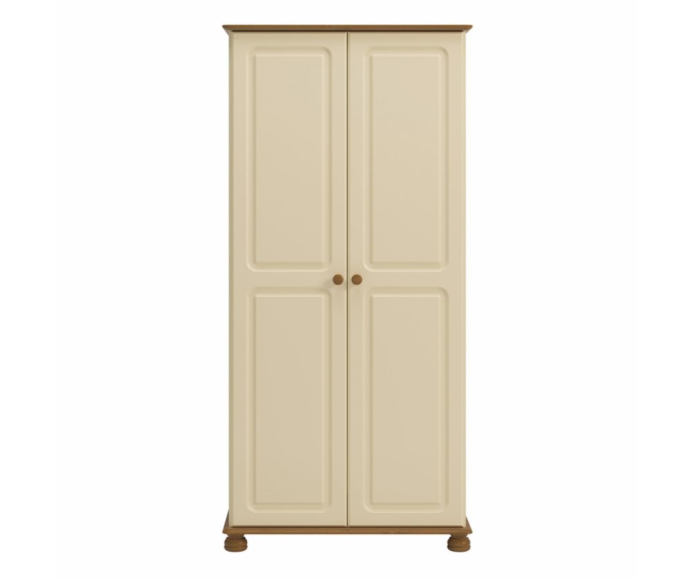 FTG Richmond Cream and Pine 2 Door Wardrobe