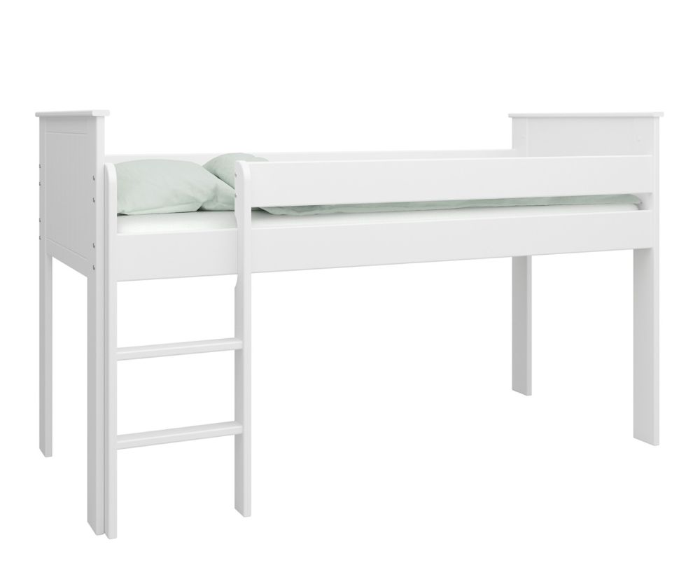FTG Alba White Mid Sleeper Bed