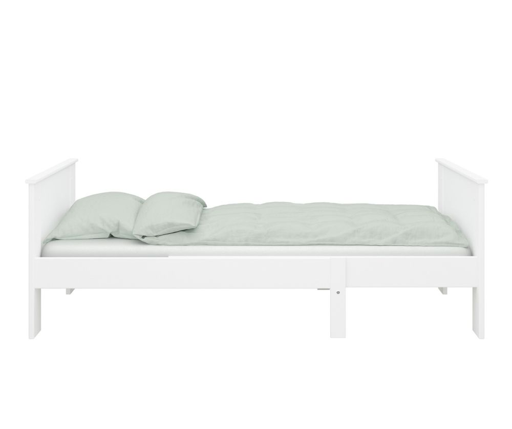 FTG Alba White Extendable Bed