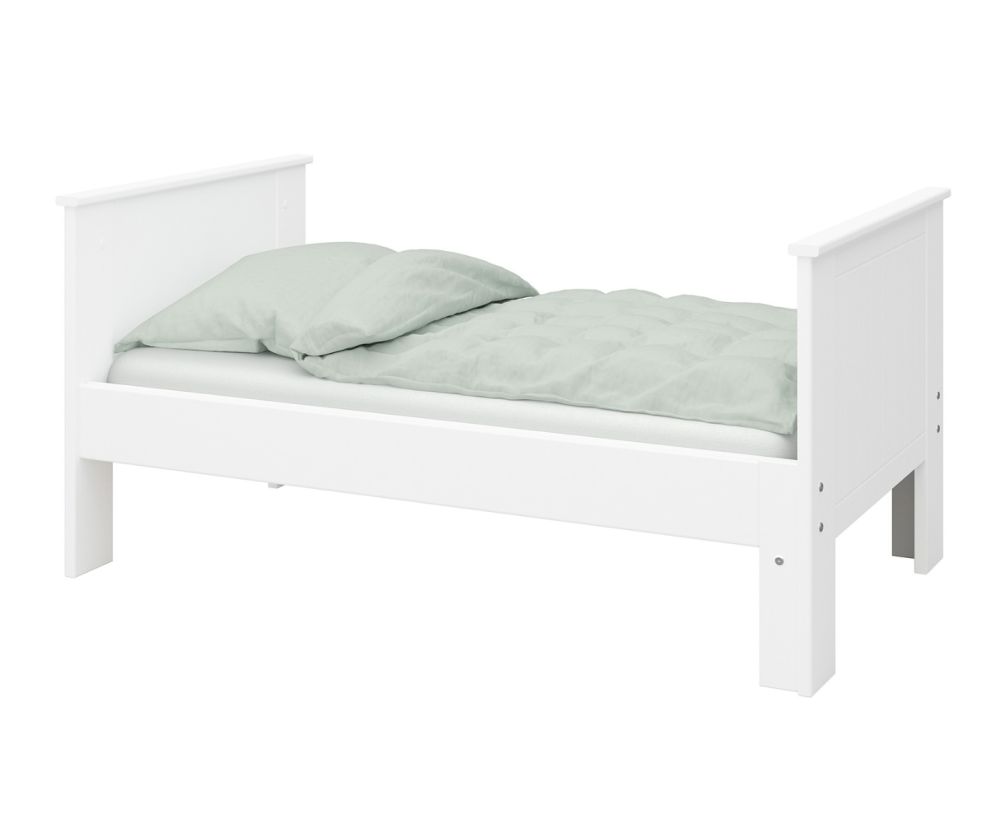 FTG Alba White Extendable Bed