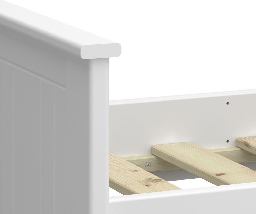 FTG Alba White Single Bed