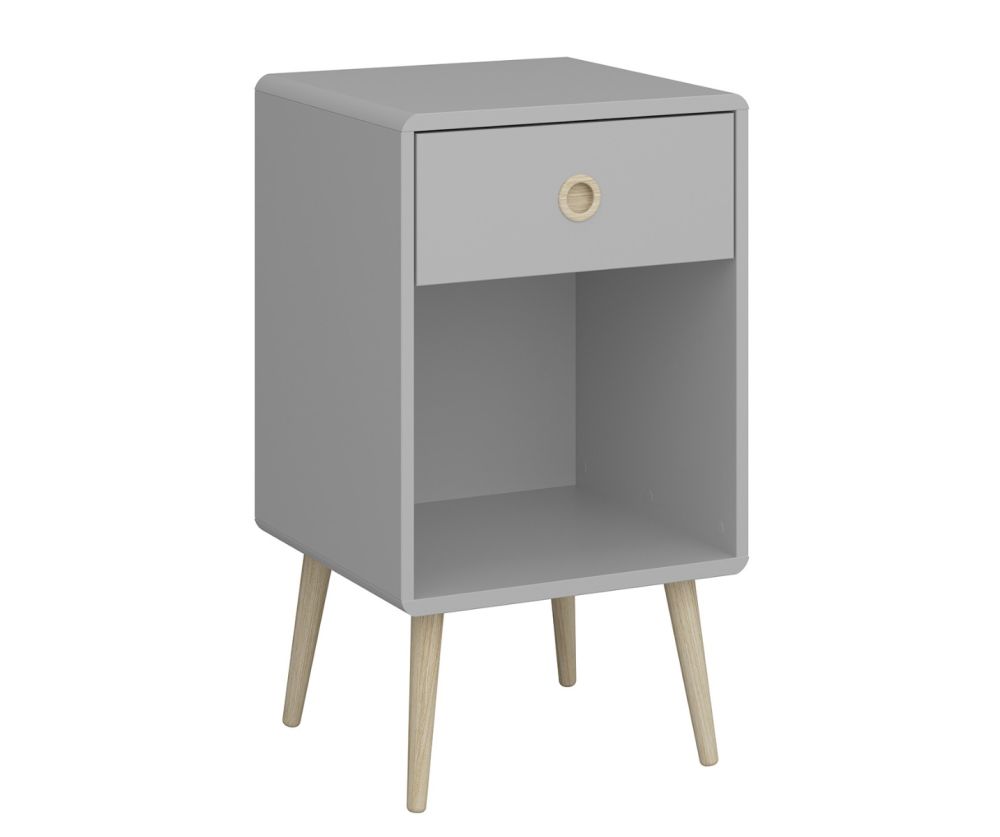FTG Softline Grey 1 Drawer Chest 