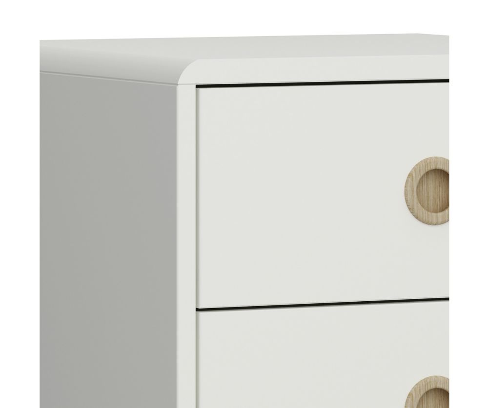 FTG Softline Off White 4 + 4 Drawer Wide Chest 