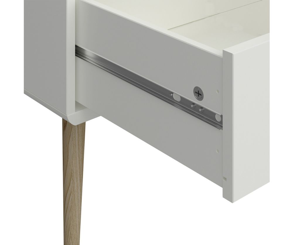 FTG Softline Off White 4 + 4 Drawer Wide Chest 