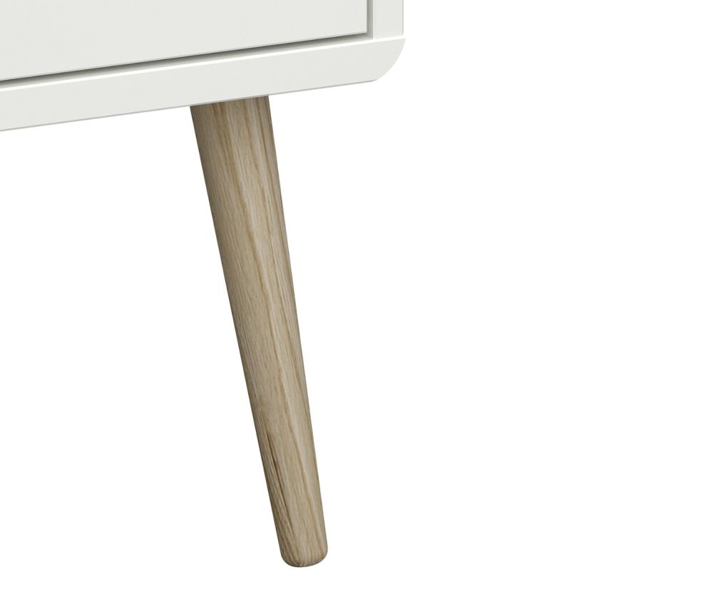 FTG Softline Off White 4 + 4 Drawer Wide Chest 