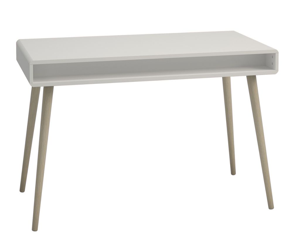 FTG Softline Off White 2 Drawer Standard Desk 