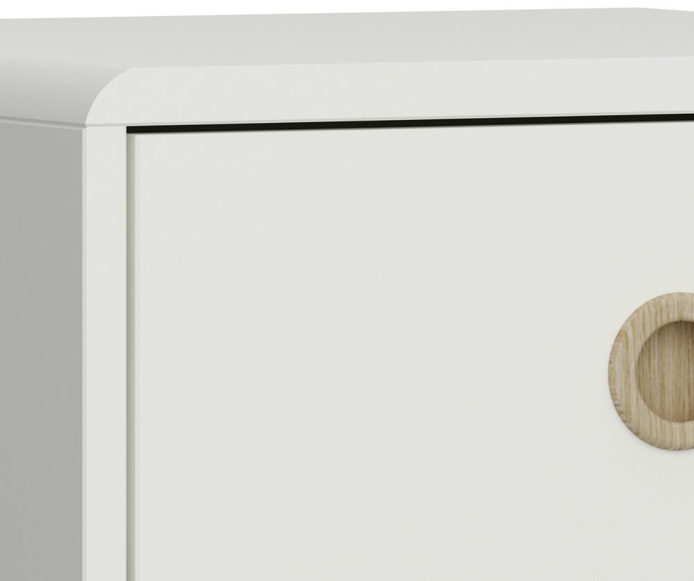 FTG Softline Off White 2 Drawer Standard Desk 