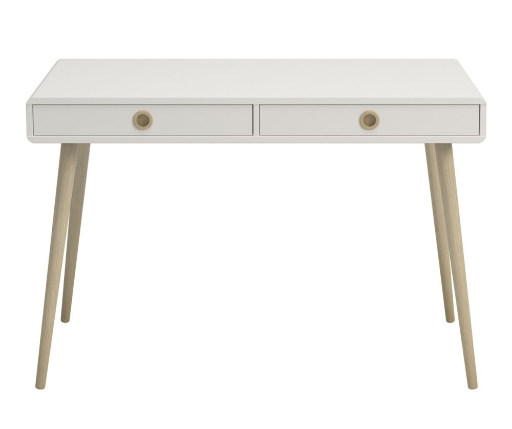 FTG Softline Off White 2 Drawer Standard Desk 
