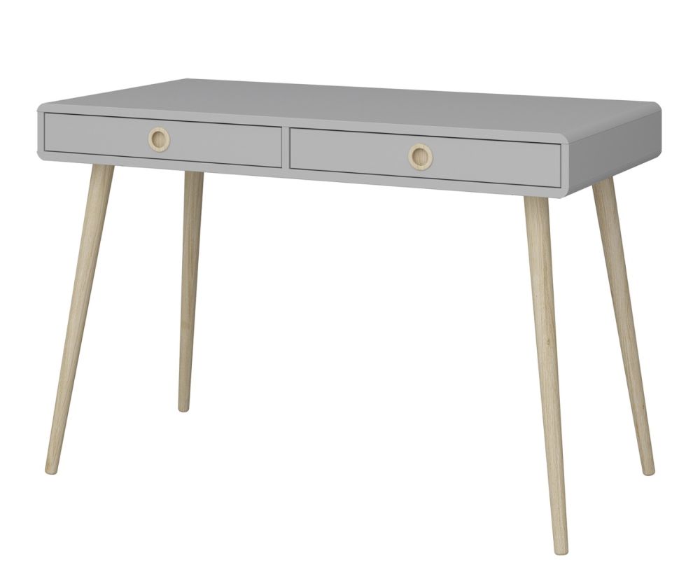 FTG Softline Grey 2 Drawer Standard Desk 