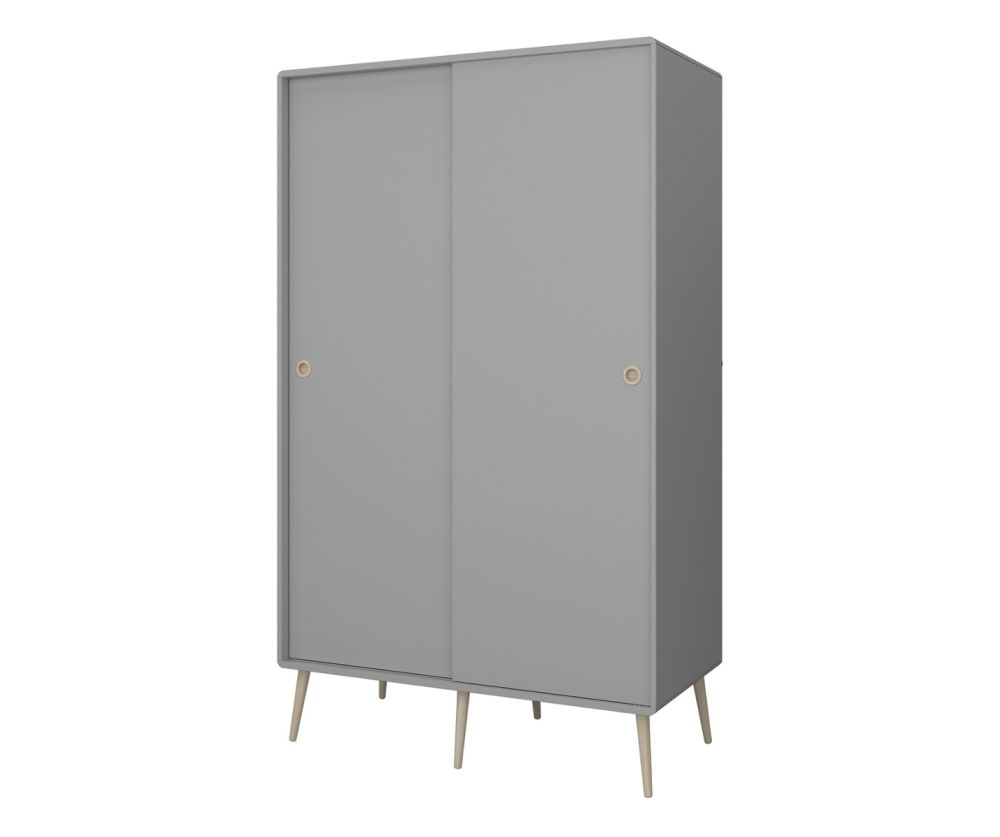 FTG Softline Grey 2 Door Sliding Wardrobe