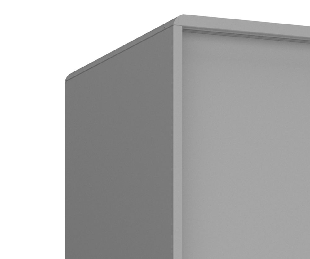 FTG Softline Grey 2 Door Sliding Wardrobe