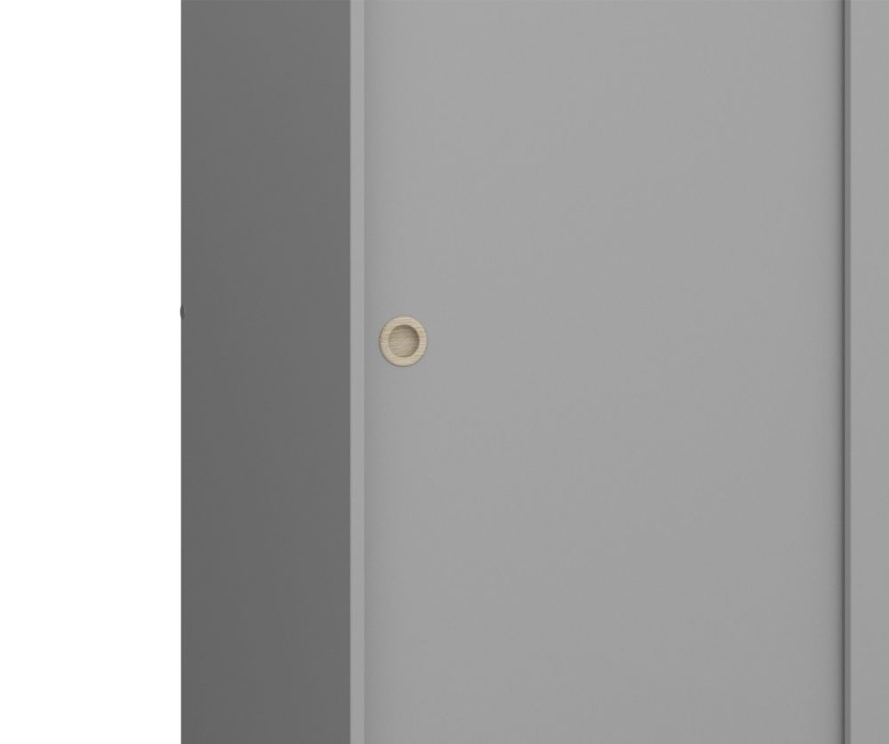FTG Softline Grey 2 Door Sliding Wardrobe