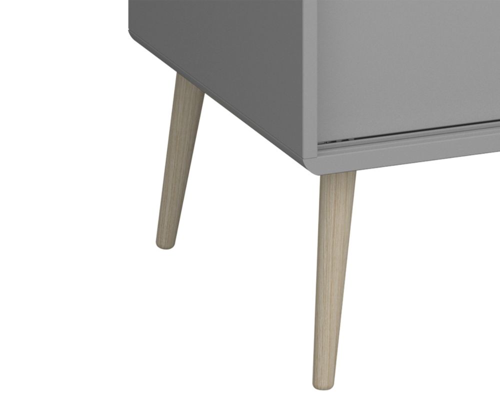FTG Softline Grey 2 Door Sliding Wardrobe