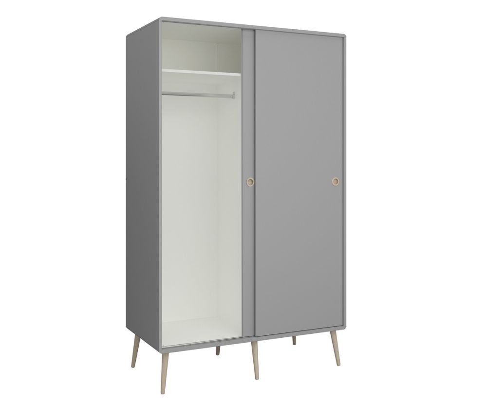 FTG Softline Grey 2 Door Sliding Wardrobe