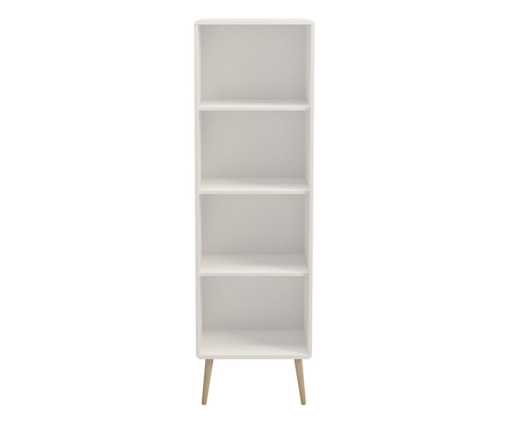 FTG Softline Off White Narrow Bookcase