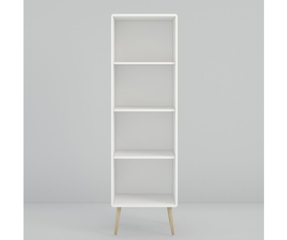FTG Softline Off White Narrow Bookcase