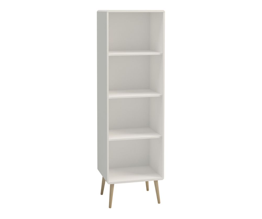 FTG Softline Off White Narrow Bookcase