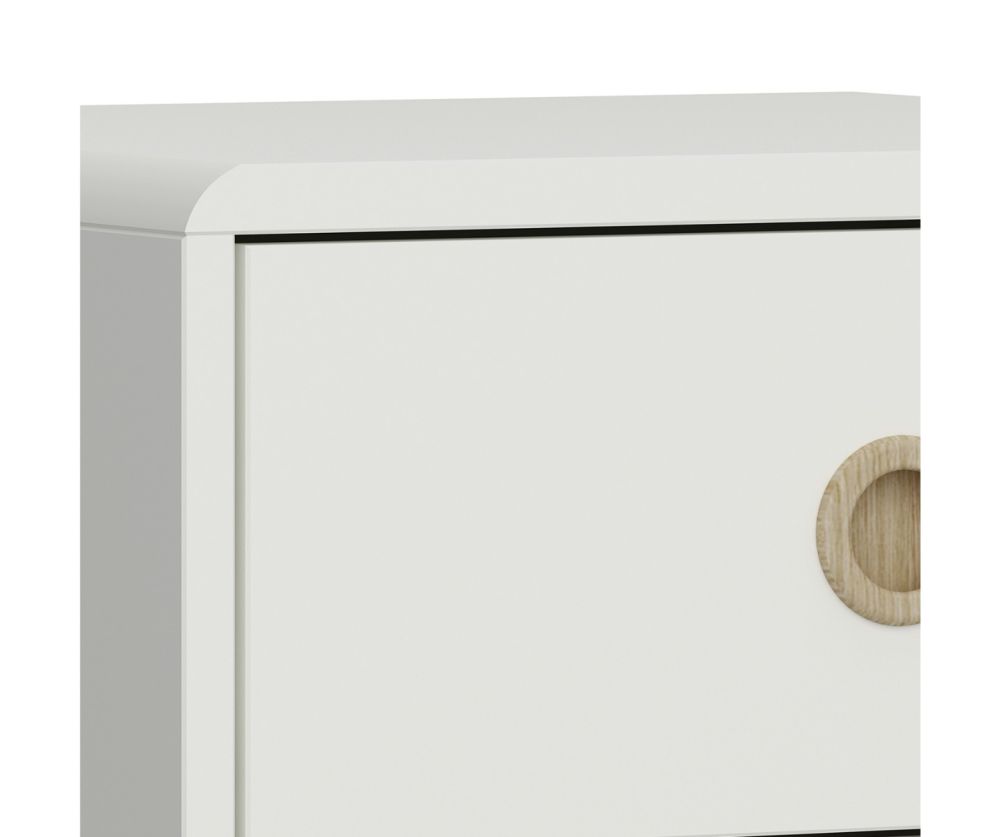 FTG Softline Off White 2 Drawer Low Hall Table