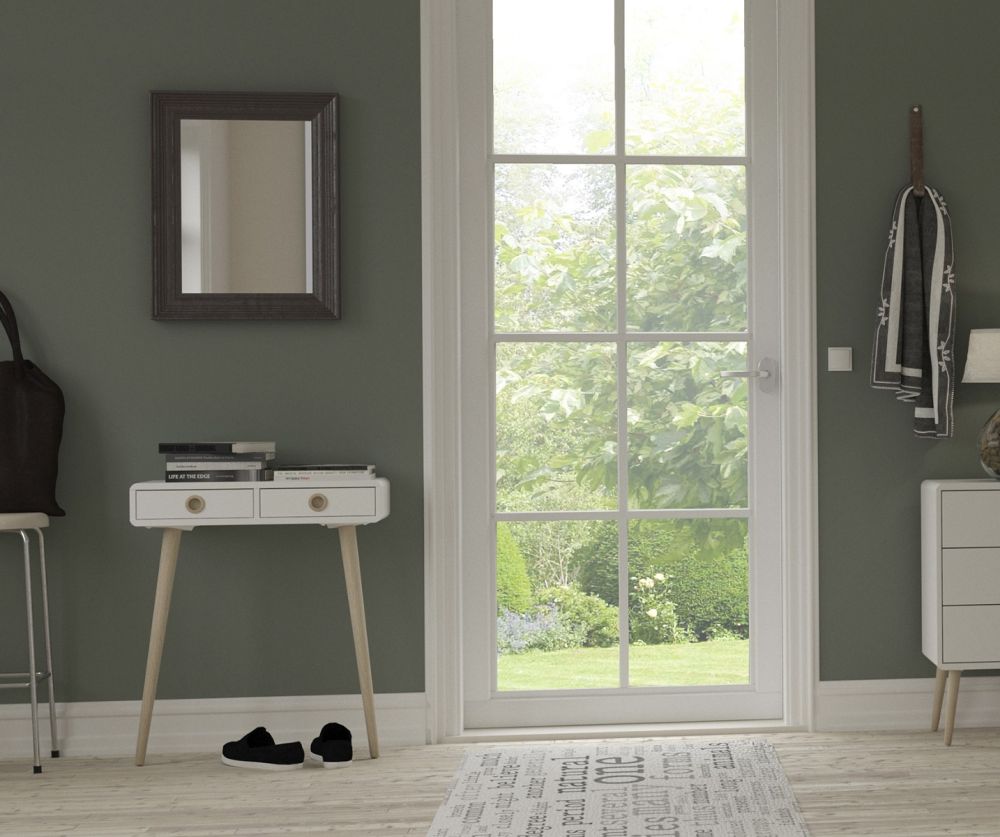 FTG Softline Off White 2 Drawer Low Hall Table