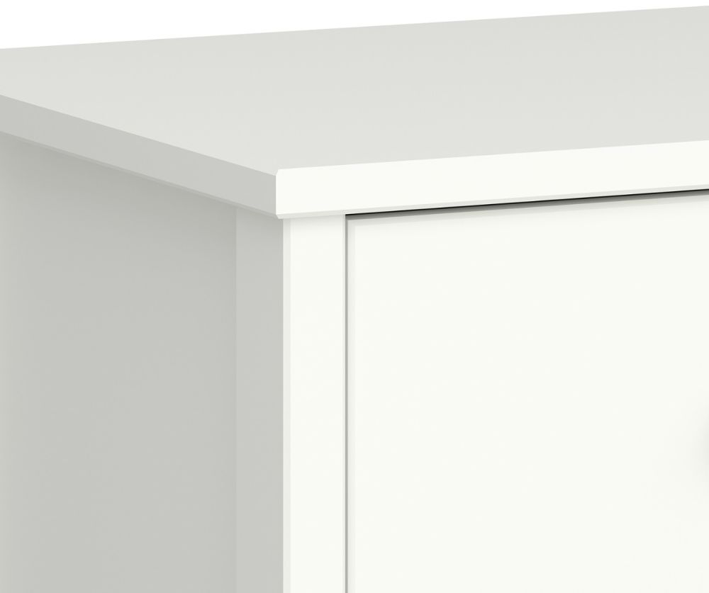 FTG Tromso Off White 3 Drawer Bedside Cabinet