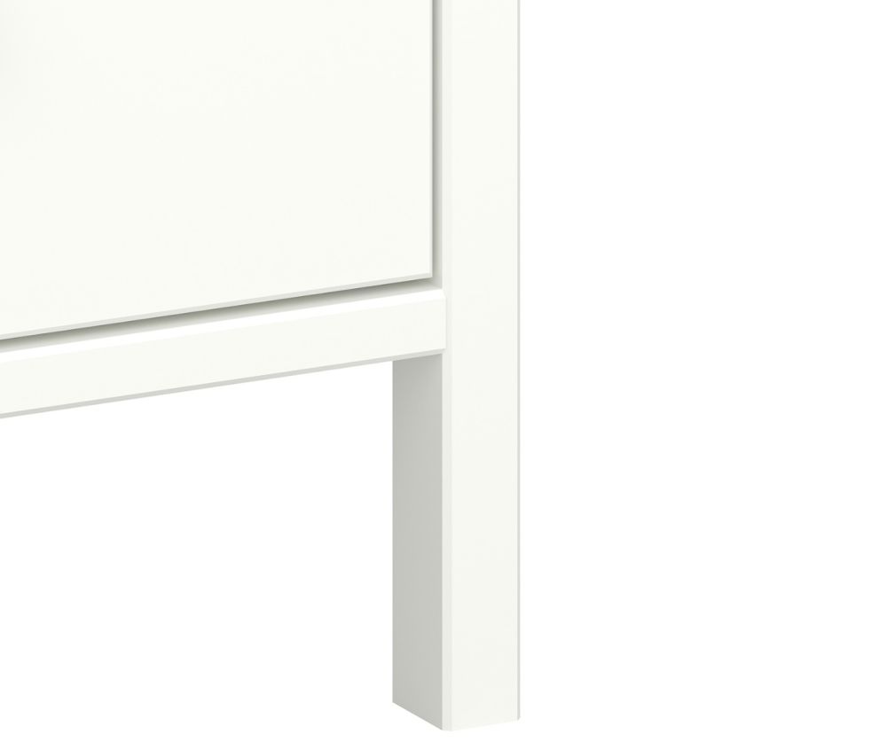 FTG Tromso Off White 3 Drawer Bedside Cabinet